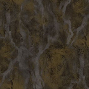 Galerie Opulence Brown Gold Marble Texture Embossed Wallpaper