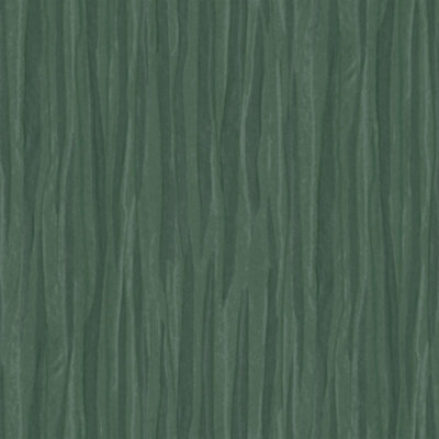 Galerie Opulence Dark Green Pleated Texture Embossed Wallpaper
