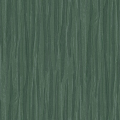 Galerie Opulence Dark Green Pleated Texture Embossed Wallpaper | DIY at B&Q