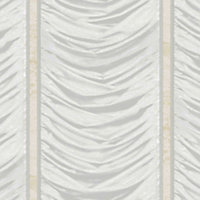 Galerie Opulence Grey Drape Effect Embossed Wallpaper