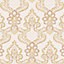 Galerie Opulence Pink Gold Luxury Italian Damask Embossed Wallpaper