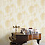 Galerie Opulence Yellow Gold Marble Texture Embossed Wallpaper
