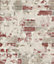 Galerie Organic Textures Beige Red Tan Brick Textured Wallpaper