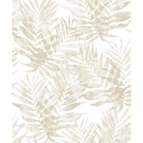 Galerie Organic Textures Beige Speckled Palm Textured Wallpaper