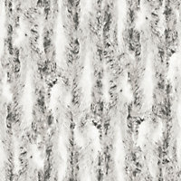 Galerie Organic Textures Black Grey Chinchilla Fur Textured Wallpaper