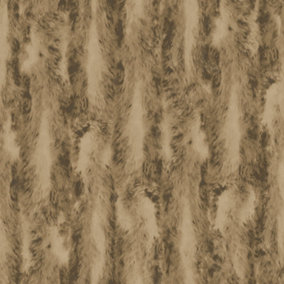 Galerie Organic Textures Brown Chinchilla Fur Textured Wallpaper