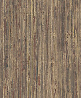 Galerie Organic Textures Brown Red Rough Grass Textured Wallpaper