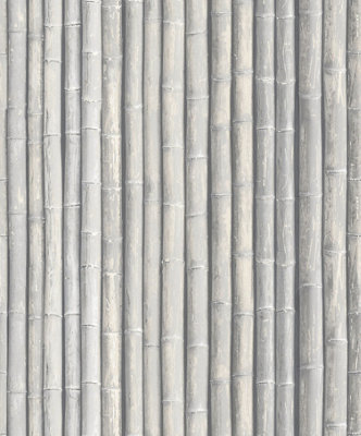 Galerie Organic Textures Grey Bamboo Textured Wallpaper