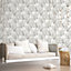Galerie Organic Textures Grey Speckled Palm Textured Wallpaper