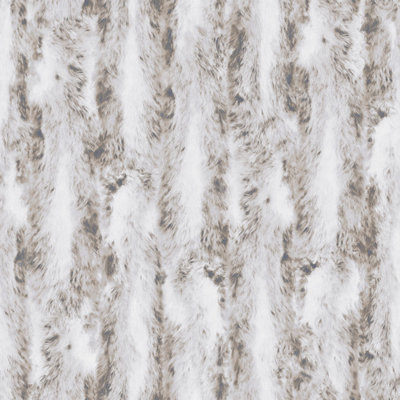 Galerie Organic Textures Taupe Chinchilla Fur Textured Wallpaper