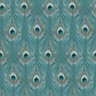 Galerie Organic Textures Turquoise Peacock Feather Textured Wallpaper