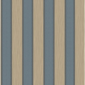 Galerie Ornamenta 2 Dark Beige Grey Classic Stripe Embossed Wallpaper