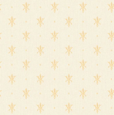 Galerie Ornamenta 2 Gold Cream Ornamenta Motif Embossed Wallpaper | DIY ...