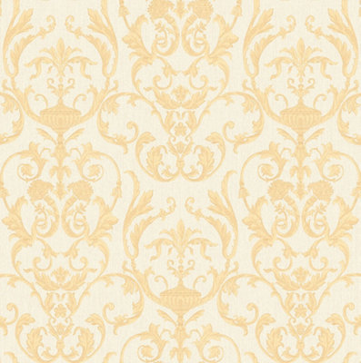 Galerie Ornamenta 2 Gold Toscano Damask Embossed Wallpaper