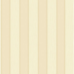 Galerie Ornamenta 2 Light Gold Cream Classic Stripe Embossed Wallpaper