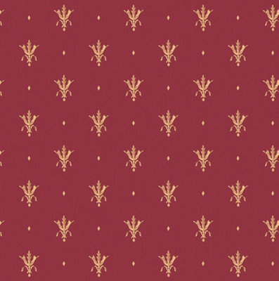 Galerie Ornamenta 2 Red Gold Ornamenta Motif Embossed Wallpaper | DIY ...