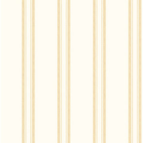 Galerie Ornamenta 2 White Gold Regency Stripe Embossed Wallpaper