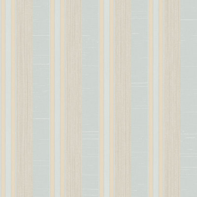 Galerie Palazzo Blue Silk Stripe Embossed Wallpaper