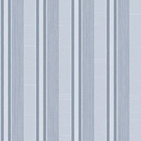 Galerie Palazzo Blue Silk Stripe Embossed Wallpaper