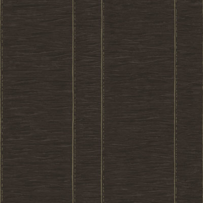 Galerie Palazzo Bronze Brown Pleated Stripe Embossed Wallpaper