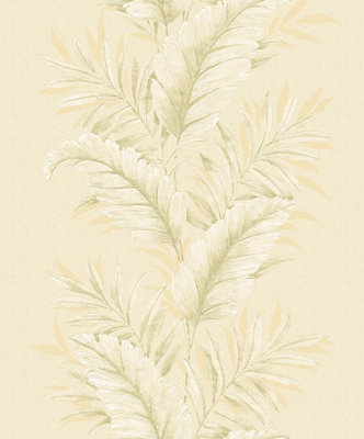 Galerie Palazzo Green Fern Embossed Wallpaper