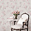 Galerie Palazzo Pink Dogwood Floral Embossed Wallpaper