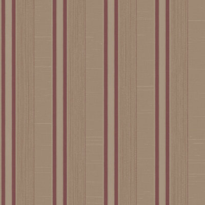 Galerie Palazzo Red Silk Stripe Embossed Wallpaper