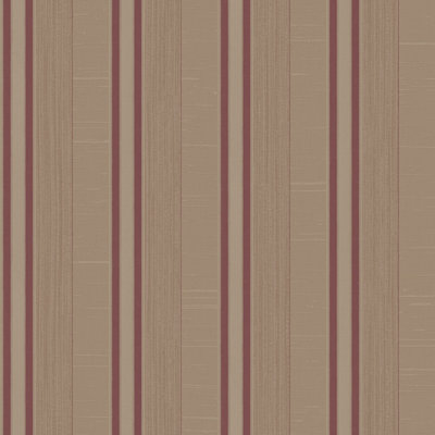 Galerie Palazzo Red Silk Stripe Embossed Wallpaper