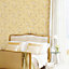 Galerie Palazzo Yellow Gold Dogwood Floral Embossed Wallpaper