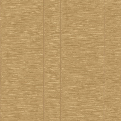 Galerie Palazzo Yellow Gold Pleated Stripe Embossed Wallpaper