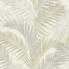Galerie Palm Tree Beige Wallpaper