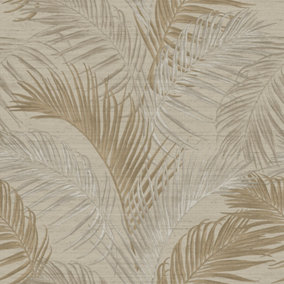 Galerie Palm Tree Bronze Brown Wallpaper