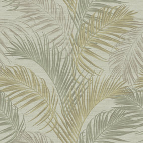 Galerie Palm Tree Green Wallpaper