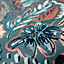 Galerie Pepper Felice Green Flocked Wild Flower Matte Wallpaper