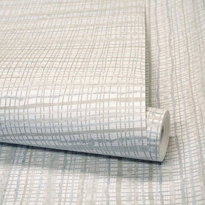 Galerie Pepper Fondo White Wild Grass Effect Wallpaper