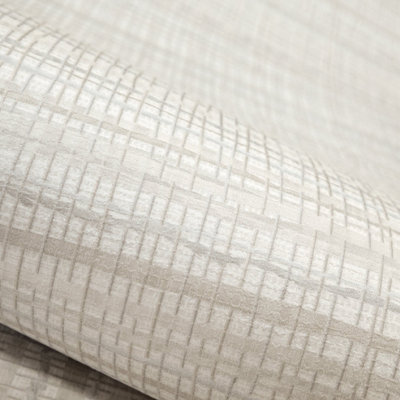 Galerie Pepper Fondo White Wild Grass Effect Wallpaper