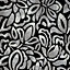 Galerie Pepper Lana Black Flocked Fabric Brussels Floral Lace Wallpaper