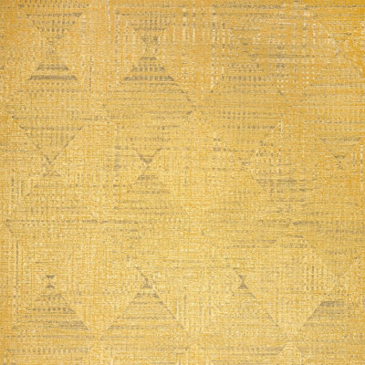 Galerie Pepper Raffia Gold Shimmer Geometric Diamond Wallpaper