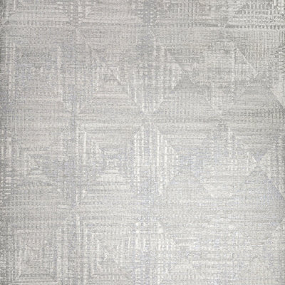 Galerie Pepper Raffia Silver Shimmer Geometric Diamond Wallpaper