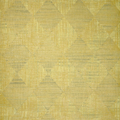 Galerie Pepper Raffia Yellow Shimmer Geometric Diamond Wallpaper