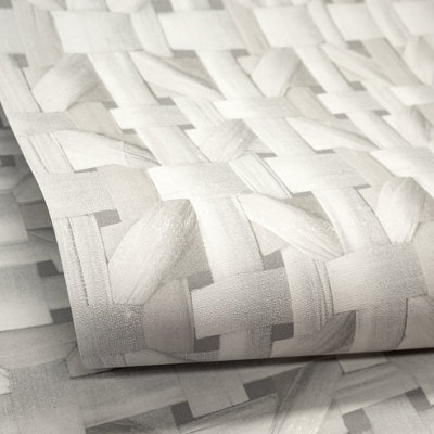 Galerie Pepper Seta Cream Glitter Octogonal Honeycomb Wallpaper