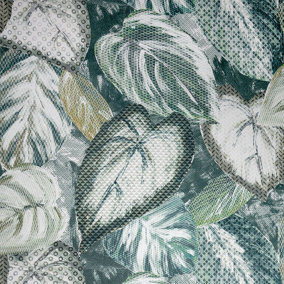 Galerie Pepper Vita Green Glass Bead Finish Ficus Leaf Wallpaper