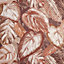 Galerie Pepper Vita Orange Glass Bead Finish Ficus Leaf Wallpaper