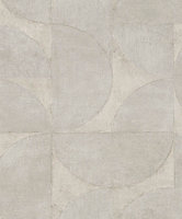 Galerie Perfecto 2 Beige Rustic Circle Textured Wallpaper