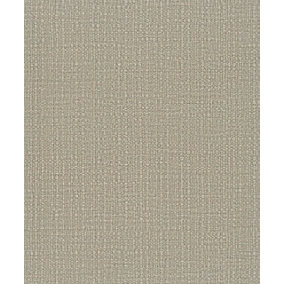 Galerie Perfecto 2 Grey Brown Weave Texture Textured Wallpaper