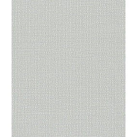 Galerie Perfecto 2 Light Grey Weave Texture Textured Wallpaper