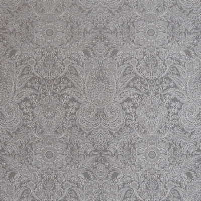 Galerie Precious Anthracite Glitter Brocade Damask Wallpaper Roll