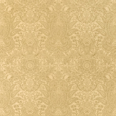 Galerie Precious Ochre Glitter Brocade Damask Wallpaper Roll