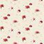 Galerie Pretty Prints Cream/Red Hortensia Floral Trail Wallpaper Roll