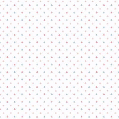 Galerie Pretty Prints Pink/Blue Lulu Spot Motif Wallpaper Roll